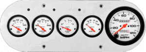 1954-1958 Dodge Truck Billet Aluminum Gauge Panel w/ Auto Meter Phantom gauges