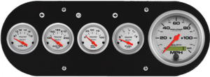 1954-1958 Dodge Truck Billet Aluminum Gauge Panel w/ Ultra-Lite gauges
