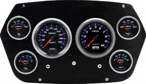 1959-1960 Dodge Truck Aluminum 6 Gauge Panel w/ Auto Meter Cobalt Gauges