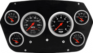 1959-1960 Dodge Truck Aluminum 6 Gauge Panel w/ Sport-Comp gauges