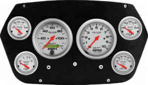 1959-1960 Dodge Truck Aluminum 6 Gauge Panel w/ Ultra-Lite gauges