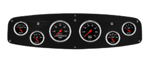 1961-1968 Dodge Truck Aluminum Gauge Panel w/ Auto Meter Designer Black Gauges