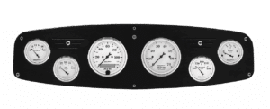 1961-1968 Dodge Truck Aluminum Gauge Panel w/ Auto Meter Old Tyme White Gauges