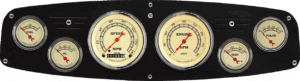 1961-1968 Dodge Truck Billet Aluminum 6 Gauge Panel w/ Classic Instruments Gauges