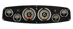 1961-1968 Dodge Truck Aluminum Dash Insert w/ Auto Meter American Cruiser Gauges