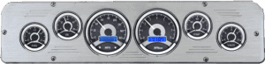 1969-1971 Dodge Truck Billet Aluminum Gauge Panel w/ Dakota Digital VHX Black Alloy Gauges