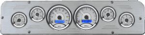 1969-1971 Dodge Truck Aluminum Gauge Panel w/ Dakota Digital VHX Silver Alloy Gauges