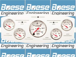 1933-1934 Dodge Car Billet Aluminum Gauge Panel w/ Auto Meter Street Rod series gauges