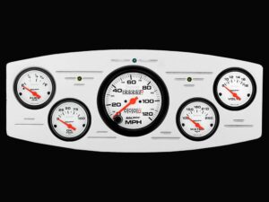 1933-1934 Dodge Car Billet Aluminum Gauge Panel w/ Auto Meter Phantom gauges