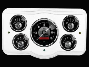 1936 Dodge Car Billet Aluminum 5 Gauge Panel w/ Auto Meter Prestige Series