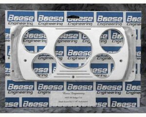 1937 Dodge Car 5 gauge Billet Aluminum Gauge Panels