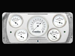 1937 Dodge Car Billet Aluminum 5 Gauge Panel w/ Classic Instruments Gauges