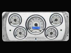 98137-SB 1937 Dodge w/ Dakota Digital VHX Gauges (Silver w/ Blue)
