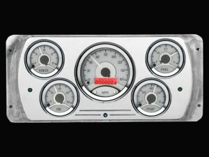 98137-SR 1937 Dodge w/ Dakota Digital VHX Gauges (Black w/ Red)