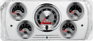 1937 Dodge Car Billet Aluminum Dash Insert w/ Auto Meter American Muscle Gauges