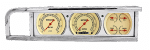 1946-1948 Plymouth Aluminum 3 Gauge Panel w/ Classic Instruments Gauges