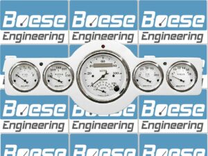 1941-1948 Aluminum Gauge Panel w/ Auto Meter Street Rod Series Gauges (Speedo/Tach)