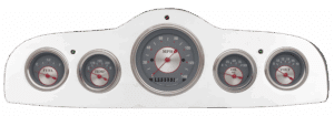 1949-1952 Pontiac Aluminum 5 Gauge Panel w/ Classic Instruments Gauges
