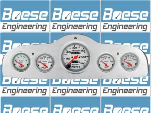1949-1952 Pontiac Car Billet Aluminum Gauge Panel w/ Ultra-Lite gauges