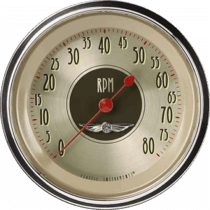 AN80SHC  Classic Instruments 3 3/8" All American Nickel 8,000 RPM Tachometer