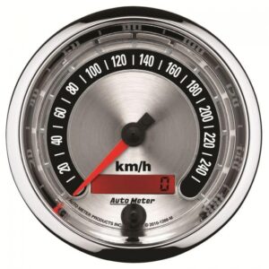 3-3/8" Speedometer, 0-260 Km/h, American Muscle