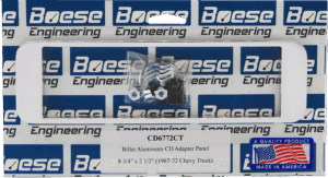 CD6772CT 1967-1972 Chevy Truck Billet Aluminum Stereo Adapter / CD Patch Panel