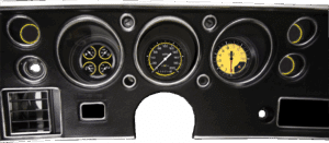 1970-1972 Chevelle Package by Classic Instruments (Auto Cross Yellow)
