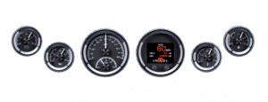 HDX-2060-K Dakota Digital 3 3/8" & 2 1/16" HDX Gauge Kit (black)