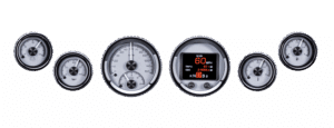 HDX-2060-K Dakota Digital 3 3/8" & 2 1/16" HDX Gauge Kit (silver)