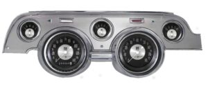 1967-1968 Mustang Package by Classic Instruments (All American Tradition w/ brushed aluminum bezel)