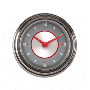 SS90SLF Classic Instruments 2 1/8" Silver Series Clock