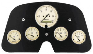 1962-1984 Toyota FJ40 Land Cruiser Aluminum Gauge Panel w/ Auto Meter Antique Beige Gauges