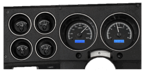 1973-1987 Chevy / GMC Pickup Dakota Digital VHX Instruments - Black Alloy w/ Blue Lighting