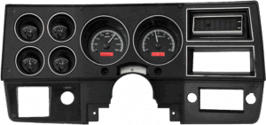 1973-1987 Chevy / GMC Pickup Dakota Digital VHX Instruments - Black Alloy w/ Red Lighting