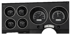 1973-1987 Chevy / GMC Pickup Dakota Digital VHX Instruments - Black Alloy w/ White Lighting