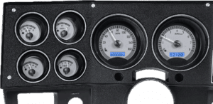 1973-1987 Chevy/GMC Pickup VHX Instruments - Silver Alloy w/ Blue Lighting