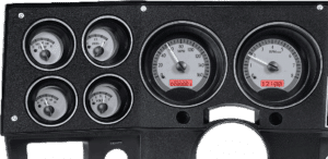 1973-1987 Chevy/GMC Pickup VHX Instruments - Silver Alloy w/ Red Lighting