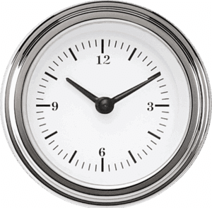 WH90SLF Classic Instruments 2 1/8" White Hot Clock